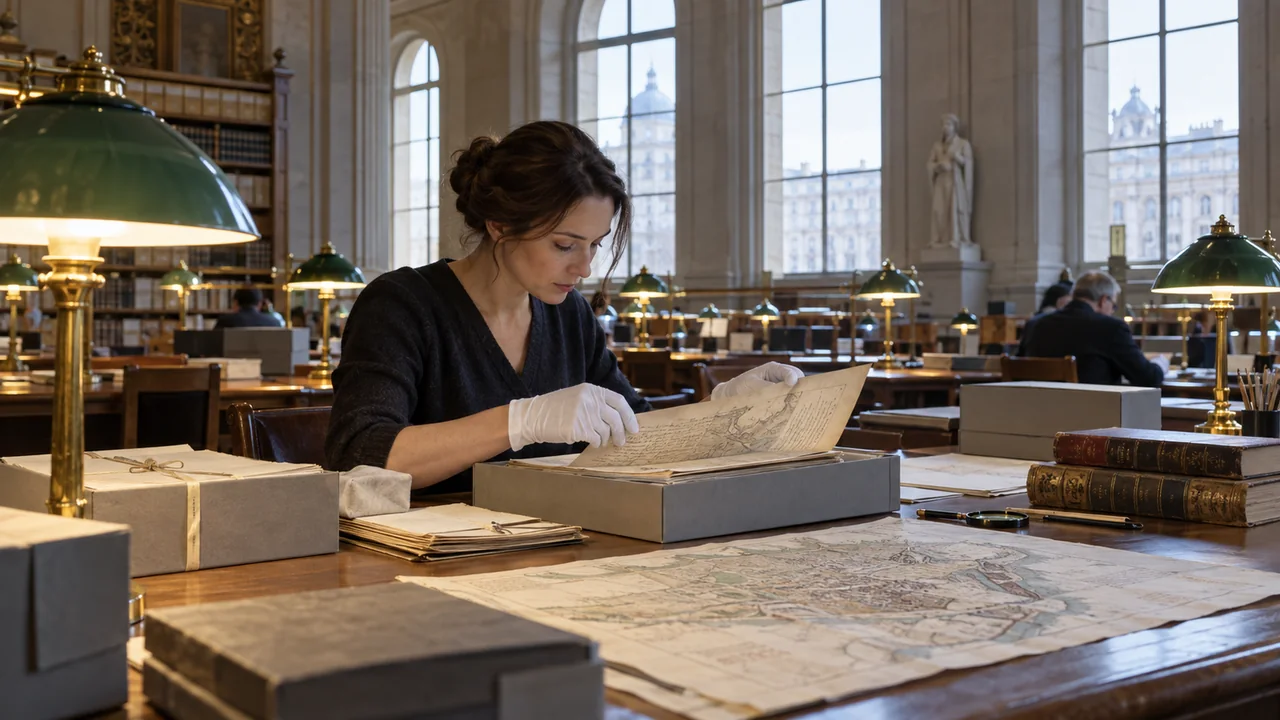 Recherche documentaire pour un roman historique dans une salle d’archives
