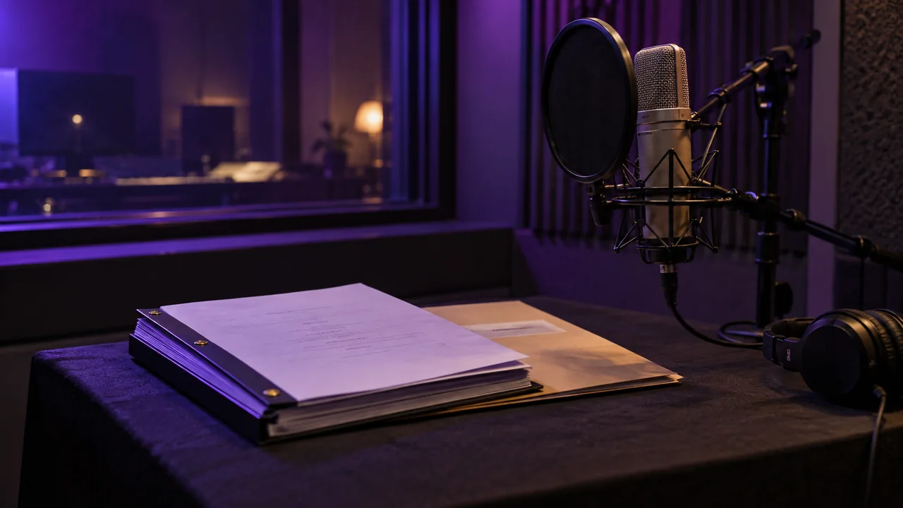 Scène éditoriale illustrant Développer un livre audio — Droits