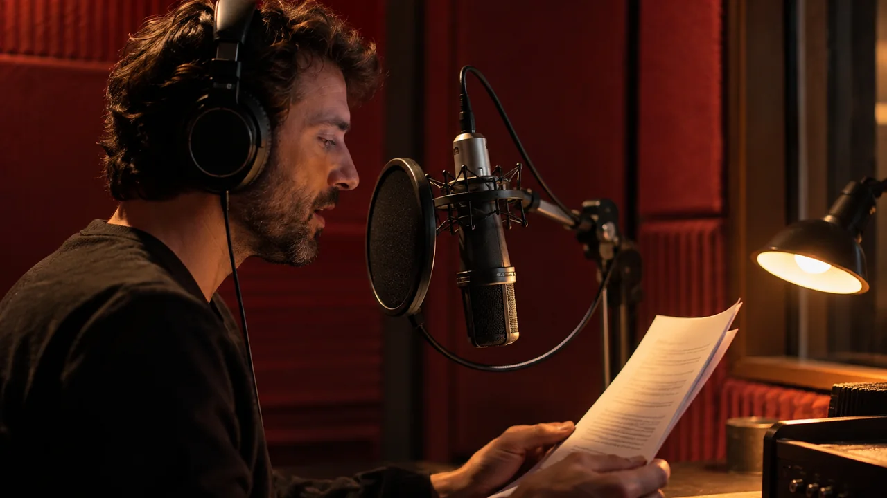 Scène éditoriale illustrant Développer un livre audio — Production