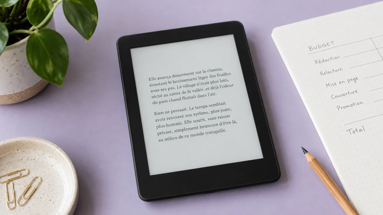 Scène éditoriale illustrant Publier un livre numérique — Économie