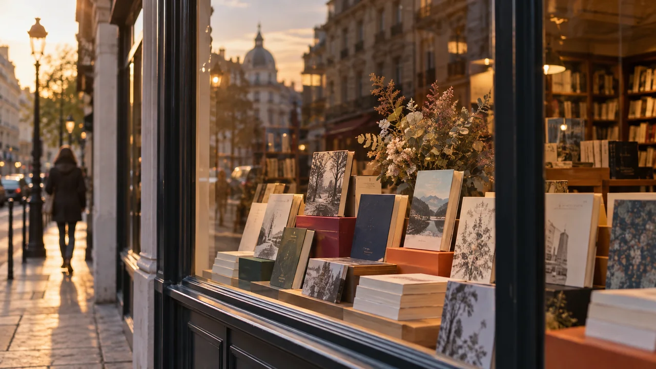 Scène éditoriale illustrant Viser les librairies — Mise à disposition