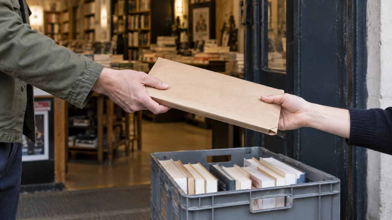 Scène éditoriale illustrant Viser les librairies — Droits