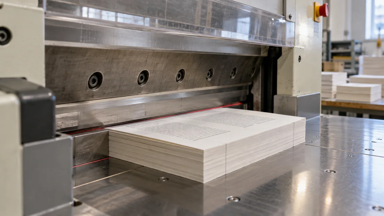 Scène éditoriale illustrant Préparer un livre imprimé — Production