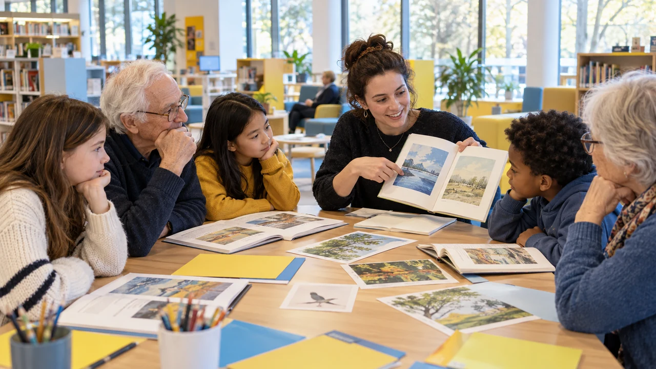 Atelier de lecture intergénérationnel autour de livres illustrés